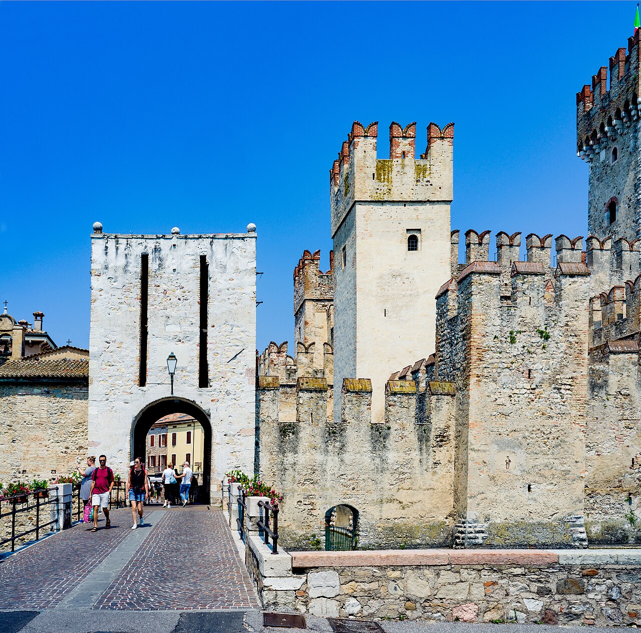 Scaliger Castle in Sirmione on Lake Garda
